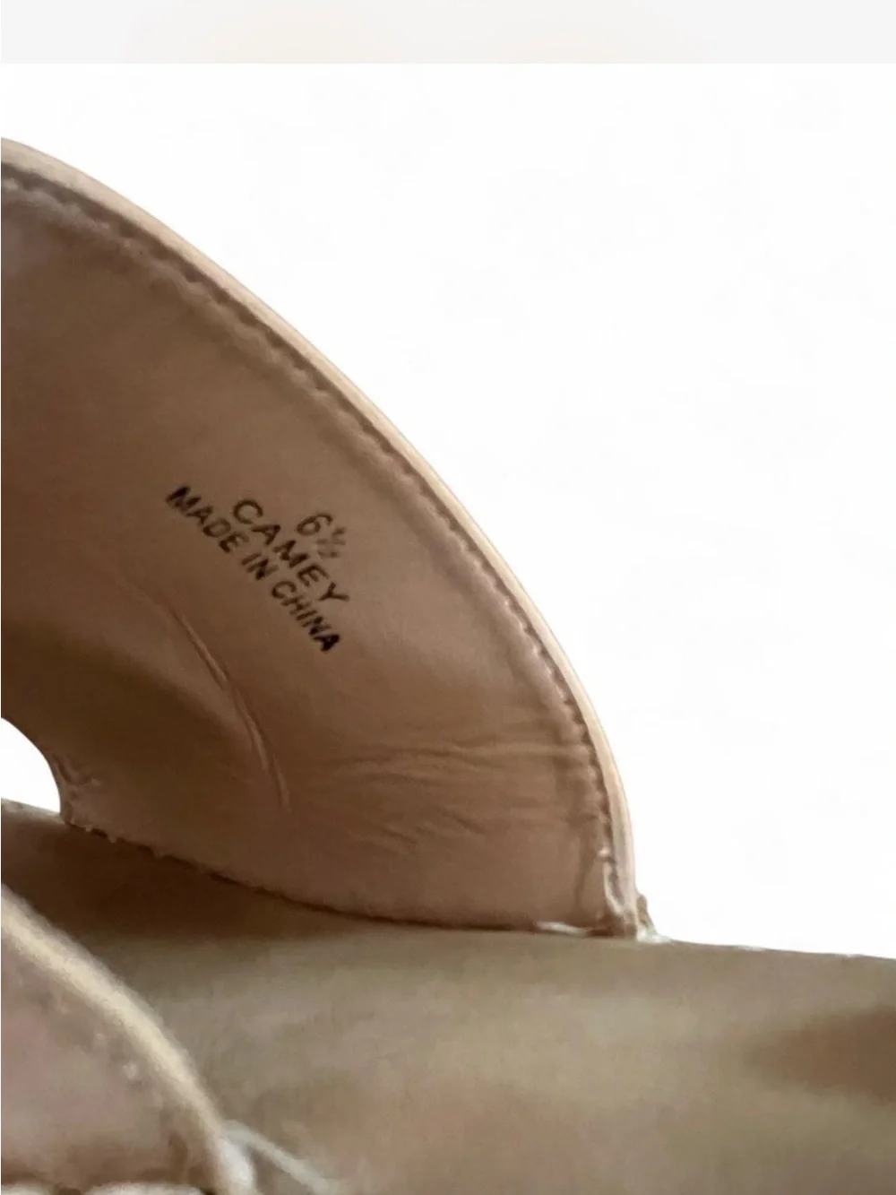 Catherine Malandrino Camey Jute Wedge Slide Sandals Camel Tan Size 6.5